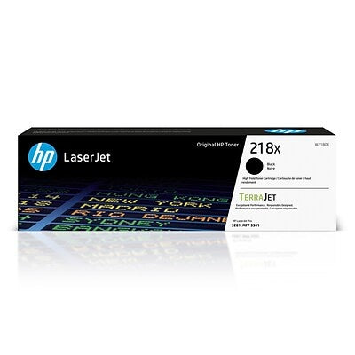 HP 218X High Yield Black Original LaserJet Toner Cartridge, W2180X HP 218X High Yield Black Original LaserJet Toner Cartridge, W2180X